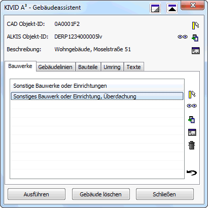 Gebäudeassistent - Bauwerke